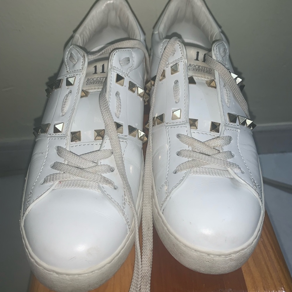 Valentino Rockstud White Sneakers